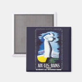 Aimant Vintage Aix-Les-Bains (Recto/Verso)
