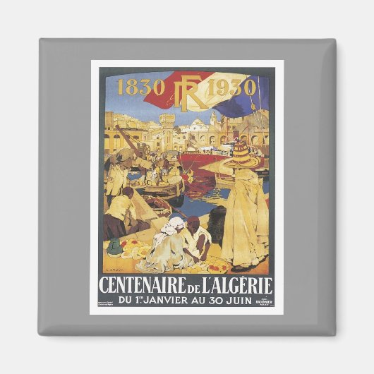 Aimant Vintage Algérie Centenaire (Devant)