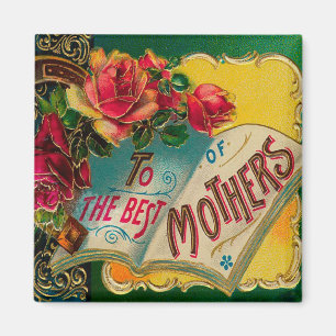 Aimant Vintage au meilleur salut de la Fête des Mères