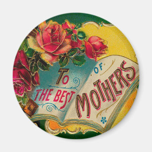 Aimant Vintage au meilleur salut de la Fête des Mères
