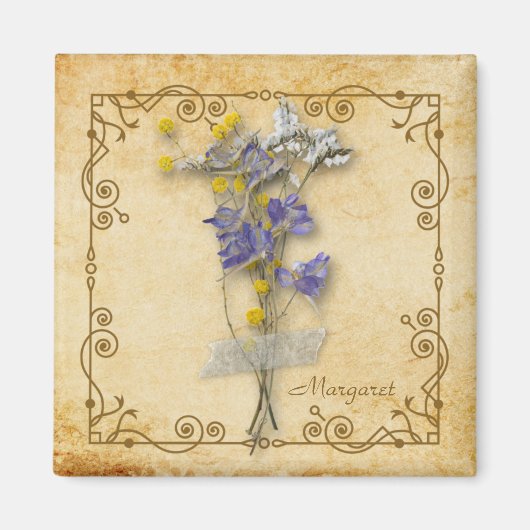 Aimant Vintage Beautiful Beige (Devant)