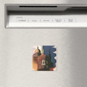 Aimant Vintage Boston, Massachusetts Paul Revere's Ride (In Situ (Lave-vaisselle))