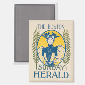 Aimant Vintage Boston Sunday Herald (Recto/Verso)