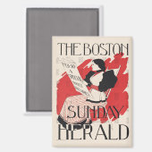 Aimant Vintage Boston Sunday Herald Women's Edition (Recto/Verso)