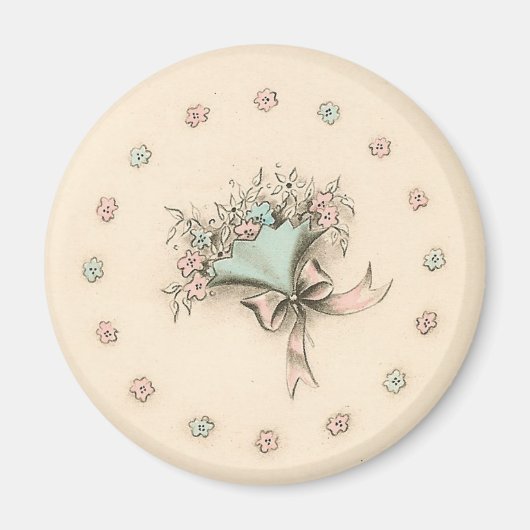 Aimant Vintage Bouquet (Devant)