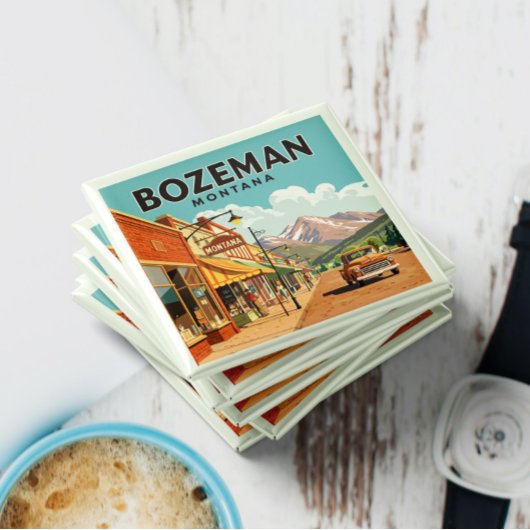 Aimant Vintage Bozeman Montana
