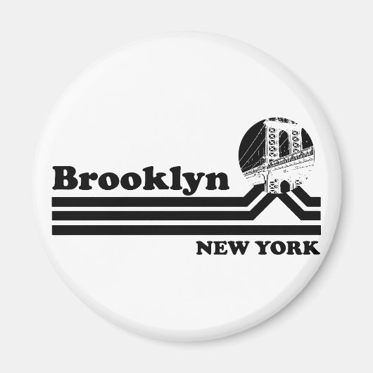 Aimant Vintage Brooklyn New York (Devant)