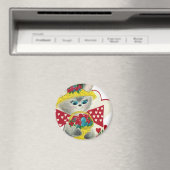 Aimant Vintage Bunny Hello (In Situ (Lave-vaisselle))