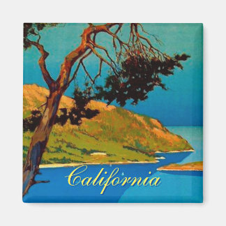 Aimant Vintage California Coast Travel
