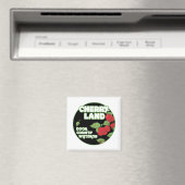 Aimant Vintage Cherry Land Wisconsin (In Situ (Lave-vaisselle))
