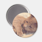 Aimant Vintage Christmas Kitty (Recto/Verso)