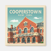 Aimant Vintage Cooperstown New York (Devant)