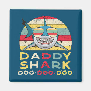 Aimant Vintage Daddy Shark "Doo Doo Doo"