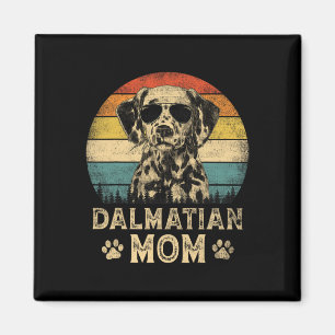 Aimant Vintage Dalmatie mère Amoureux de les chiens Fête
