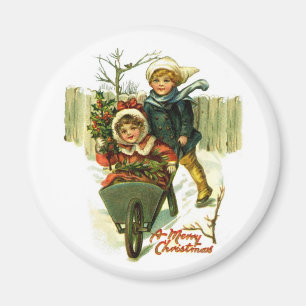 Aimant vintage de Joyeux Noël