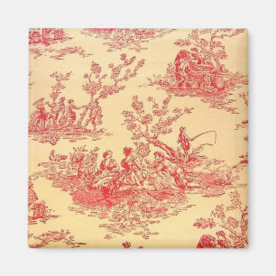 Aimant vintage de papier peint de Toile