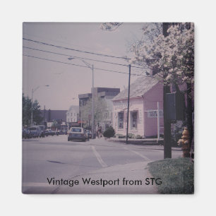 Aimant vintage de Westport - librairie remarquable