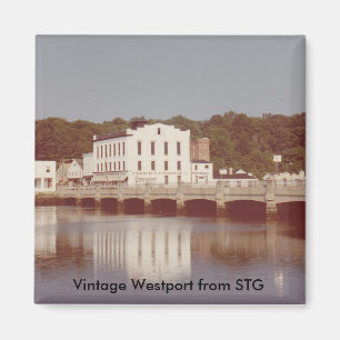 Aimant vintage de Westport - pont de Steinkraus