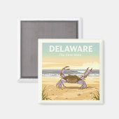 Aimant Vintage Delaware (Recto/Verso)