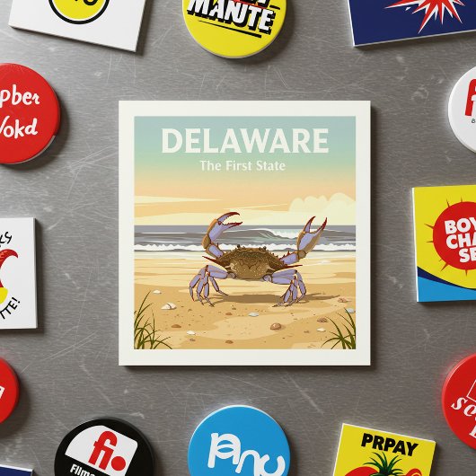 Aimant Vintage Delaware