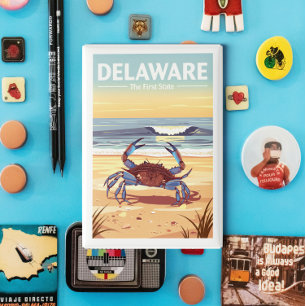Aimant Vintage Delaware