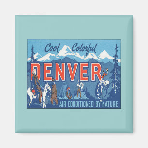 Aimant Vintage Denver Colorado