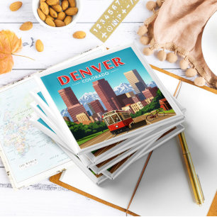 Aimant Vintage Denver Colorado