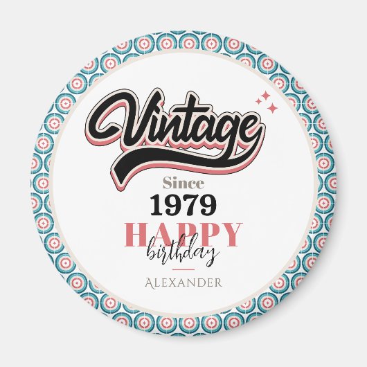 Aimant Vintage depuis - 1979 (Devant)