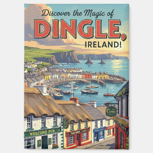 Aimant Vintage Dingle Irlande Travel
