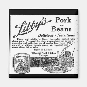 Aimant vintage du porc de Libby et de publicité