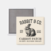 Aimant Vintage Easter Rabbit  (Recto/Verso)