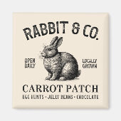 Aimant Vintage Easter Rabbit  (Devant)