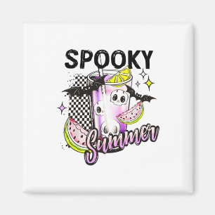 Aimant Vintage Éffrayant Summer Beach Halloween Café Summ