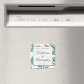 Aimant Vintage Emerald Green Gold Botanical Enregistrer l (In Situ (Lave-vaisselle))