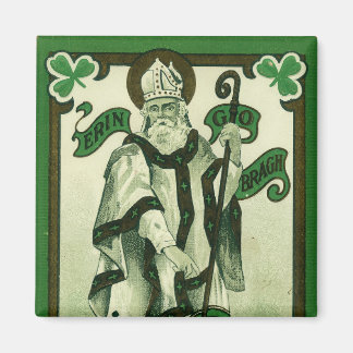 Aimant Vintage - Erin Go Bragh - Vœux de la Saint-Patrick