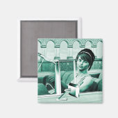 Aimant Vintage femme (Recto/Verso)