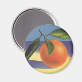 Aimant Vintage Fruit Crate Art Étiquette, Oranges juives (Recto/Verso)