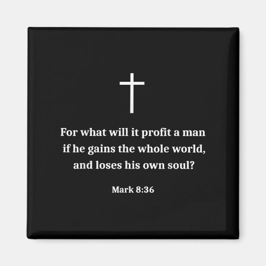 Aimant Vintage Funny Christian Motivational Bible Verse M (Devant)