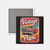 Aimant Vintage Funny Papa  (Recto/Verso)