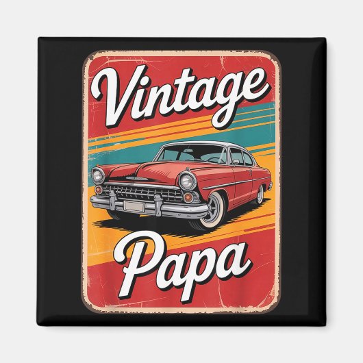 Aimant Vintage Funny Papa  (Devant)