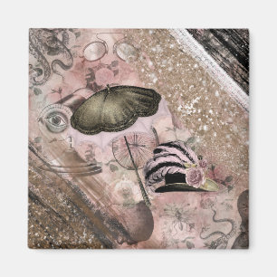 Aimant Vintage Grunge Steampunk Glam Casquette victorien