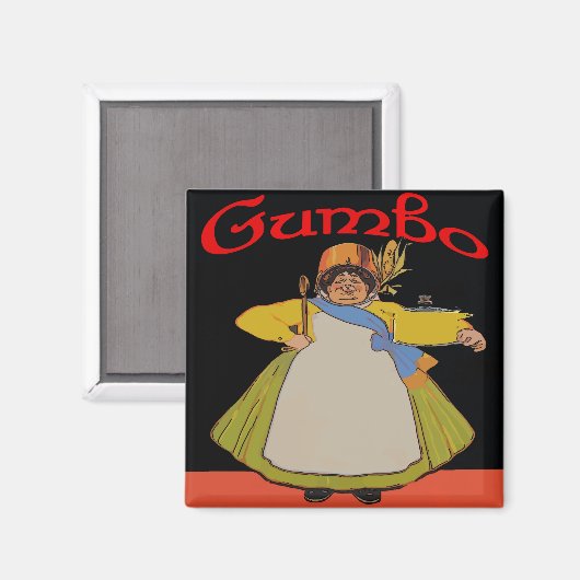 Aimant Vintage Gumbo Cook (Recto/Verso)