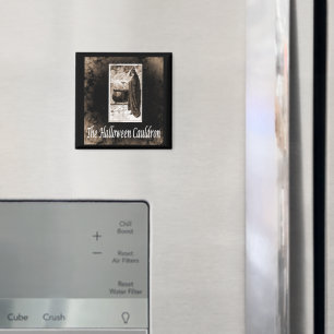 Aimant Vintage Halloween Cauldron