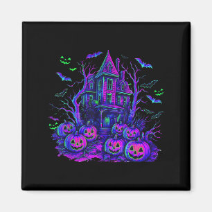 Aimant Vintage Halloween Soky Scène Retro Citrouille Y Se