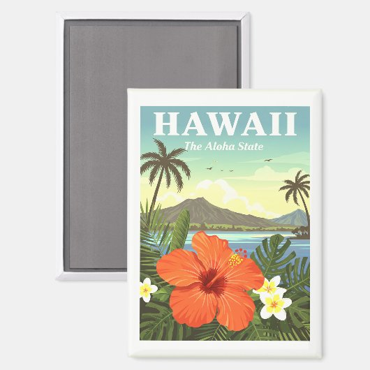 Aimant Vintage Hawaii (Recto/Verso)