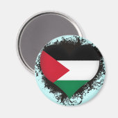 Aimant Vintage I Love Palestine (Recto/Verso)