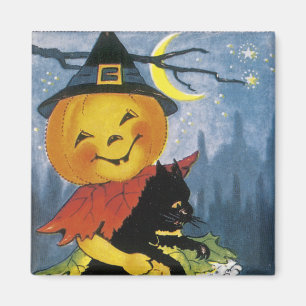 Aimant Vintage Jack o' Lantern
