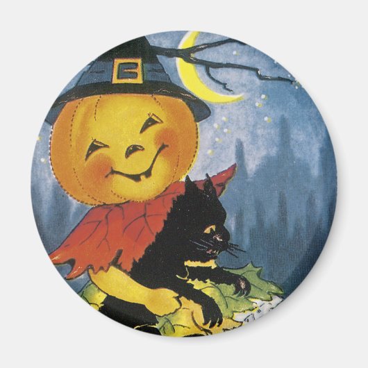 Aimant Vintage Jack o' Lantern (Devant)