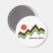 Aimant Vintage Jackson Hole (Recto/Verso)