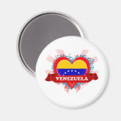 Aimant Vintage J'aime Venezuela (Recto/Verso)